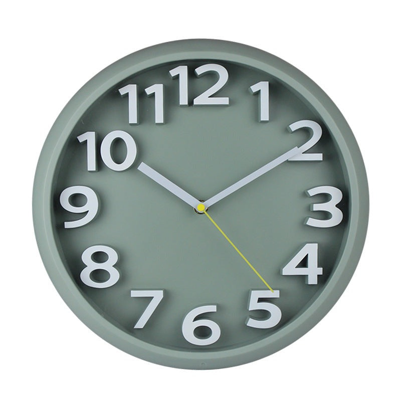 BowLift | 3D Large Number Silent Wall Clocks 12.5 Inch Battery Operated