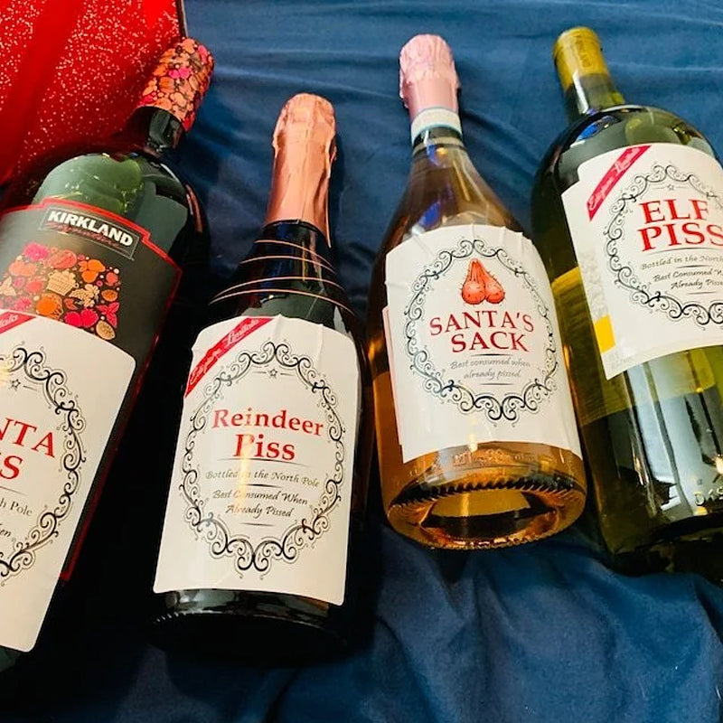 BowLift | Christmas Fun Novelty Bottle Labels (5PART)