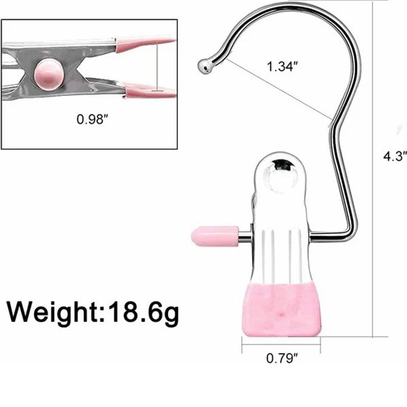 BowLift | Anti-rust Clip Space-saving Clothespin Hat Pants Storage Hanging Travel Hook