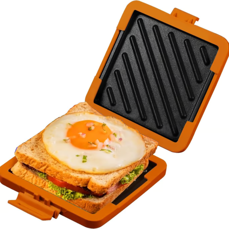 BowLift | Microwave Sandwich Toaster | Non-Stick Heatwave Grill Plates | Portable Snack Maker for Home & Travel