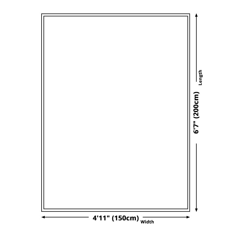 BowLift | Blue and Gold Bedroom Carpet Modern Abstract Cloud Pattern Area Rug Polyester Non-Slip Washable Rug