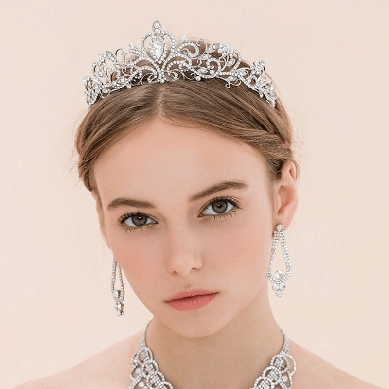 BowLift | Crystal Tiara Crown with Rhinestones Comb