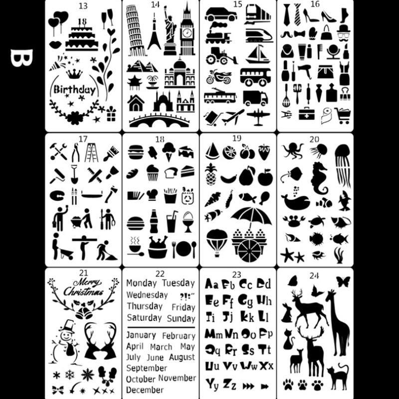 BowLift | Fast Draw Stencil Art Templates (12 Sheets/Set )