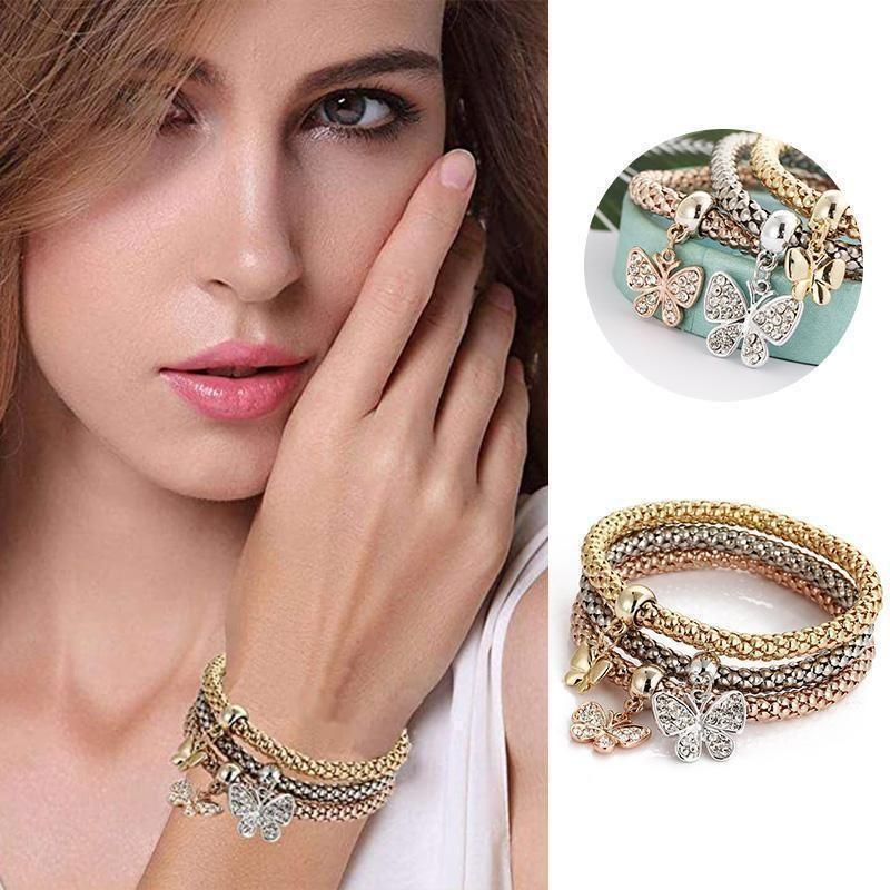 BowLift | Charm Rhinestone Popcorn Bracelet