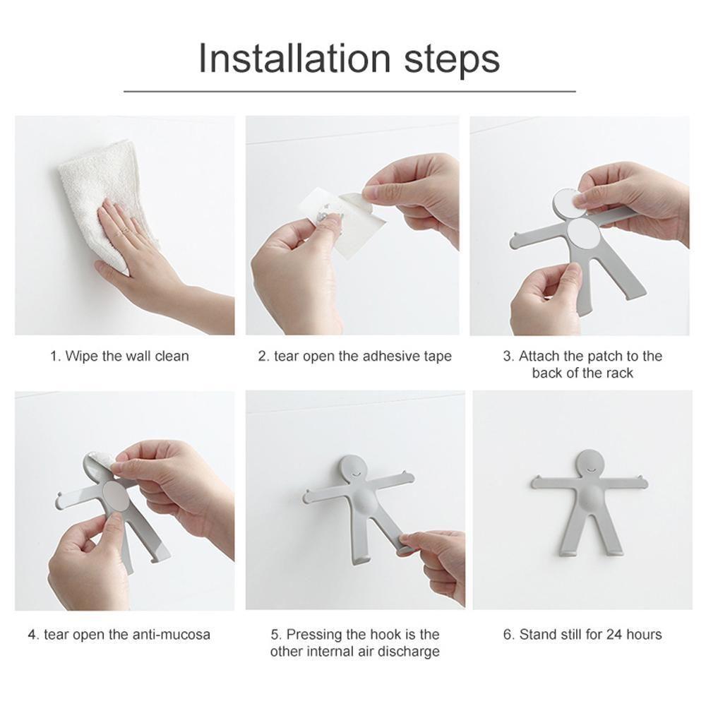 BowLift | Creative Little Person Wall Coat Hook