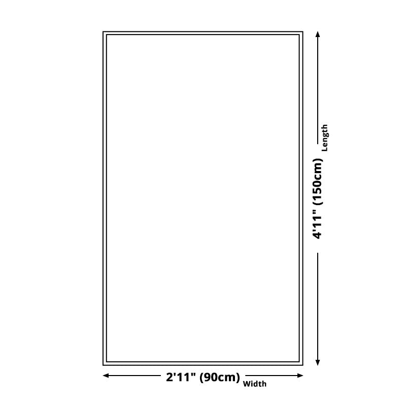 BowLift | Blue and gray bedroom rug Moroccan medallion floral pattern area rug polyester non-slip washable rug