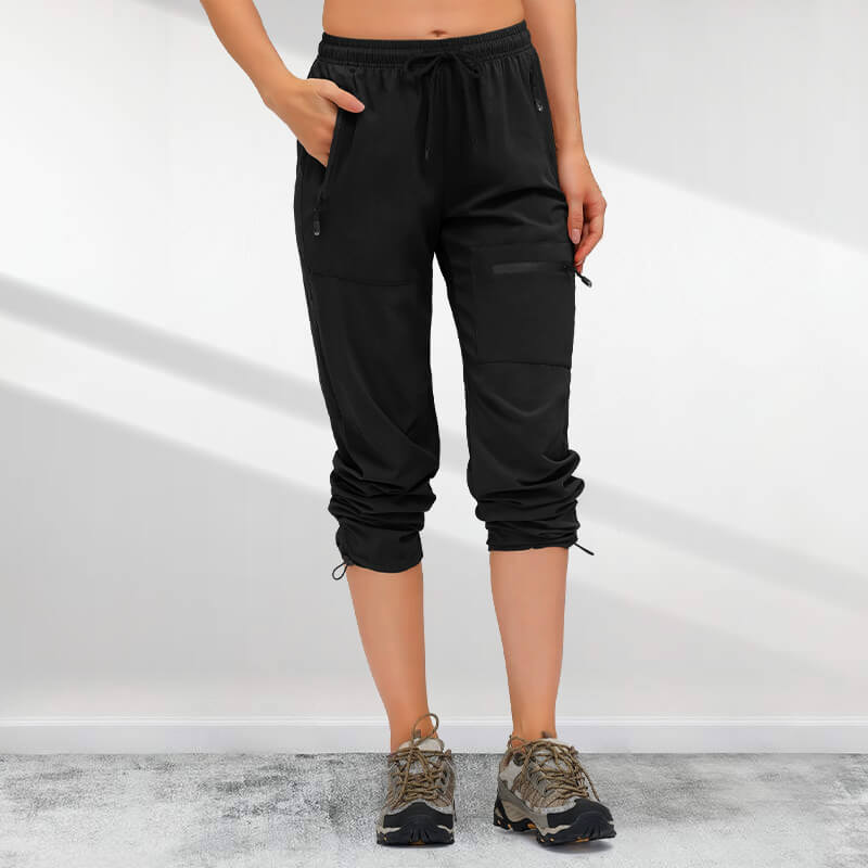 Lightweight, quick-drying UPF 50+ cargo hiking pants for women
