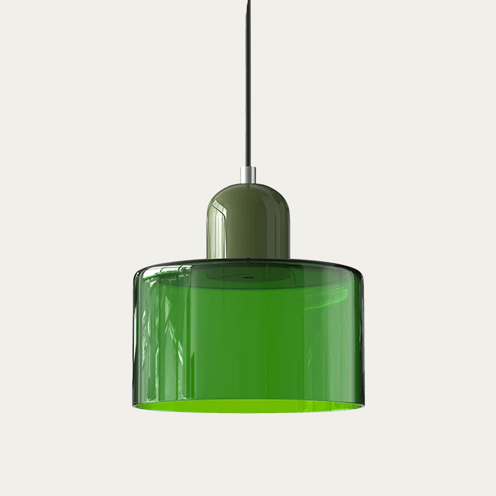 BowLift | Glass light in subtle colors of the kitchen