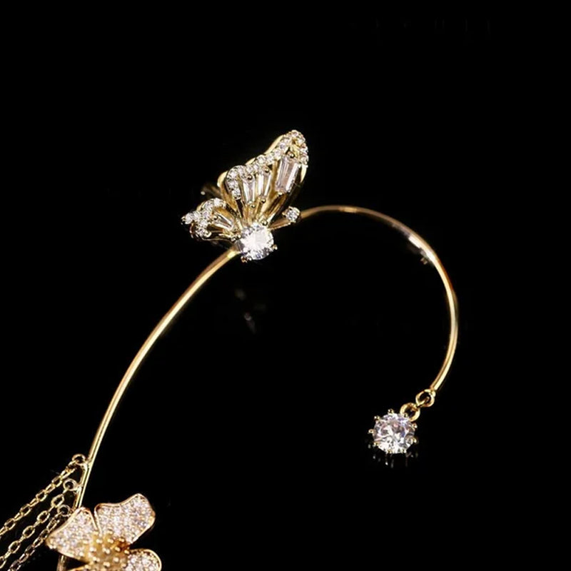 BowLift | Butterfly Tassel Style Zircon Earrings