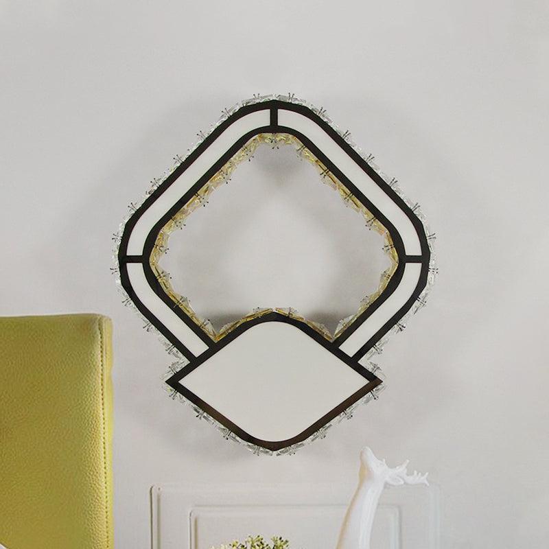 BowLift | Petal Wall Lighting Ideas Modern Cut Crystal LED White Wall Lamp in Warm/White Light