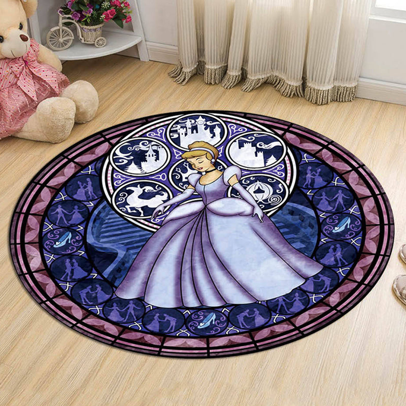 BowLift | Unique Cartoon Character Pattern Rug Multicolor Kids Rug Polyester Animal Friendly Washable Area Rug for Kids Room