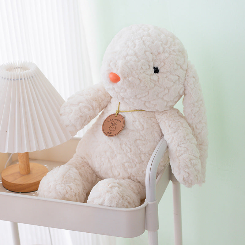 BowLift | Short Hair Plush Rabbit-White