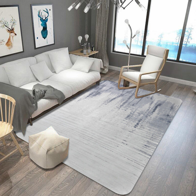BowLift | Funky Abstract Rug Gray Shabby Chic Rug Polyester Pet Friendly Non-Slip Mat Washable Rug for the Living Room