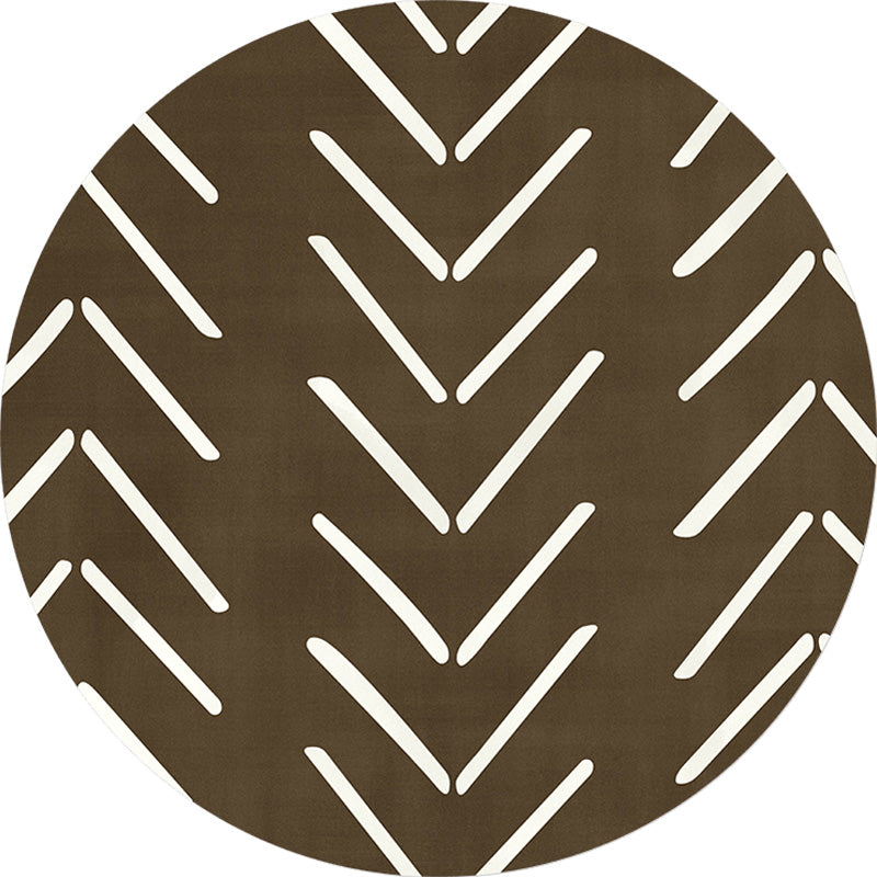 BowLift | Geometric and striped pattern carpet polyester modern carpet washable non-slip pet-friendly carpet for the living room