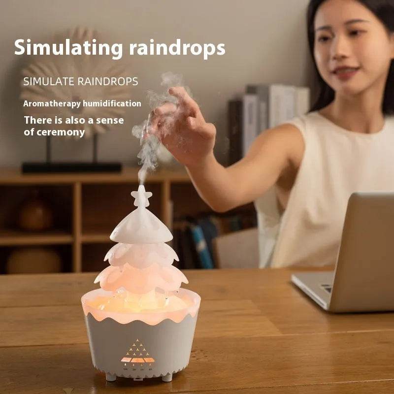BowLift | 2025 New Design Essential Oil Aroma Diffuser Household Mute Small Remote Control Humidifier Suitable For Home Christmas Gift