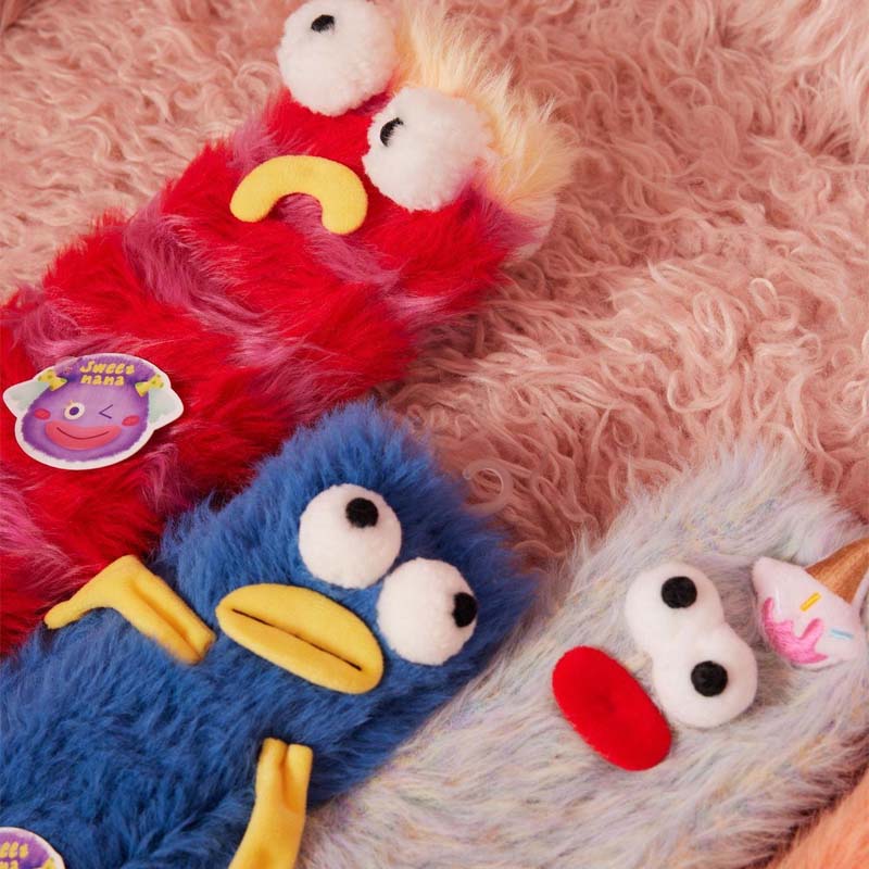 BowLift | Coral velour three-dimensional original socks