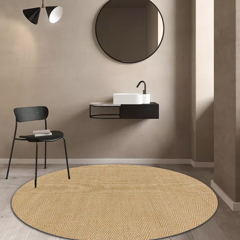 BowLift | Brown Living Room Rug Rustic Solid Color Carpet Sisal Pet Friendly Non-Slip Washable Area Rug for Decoration