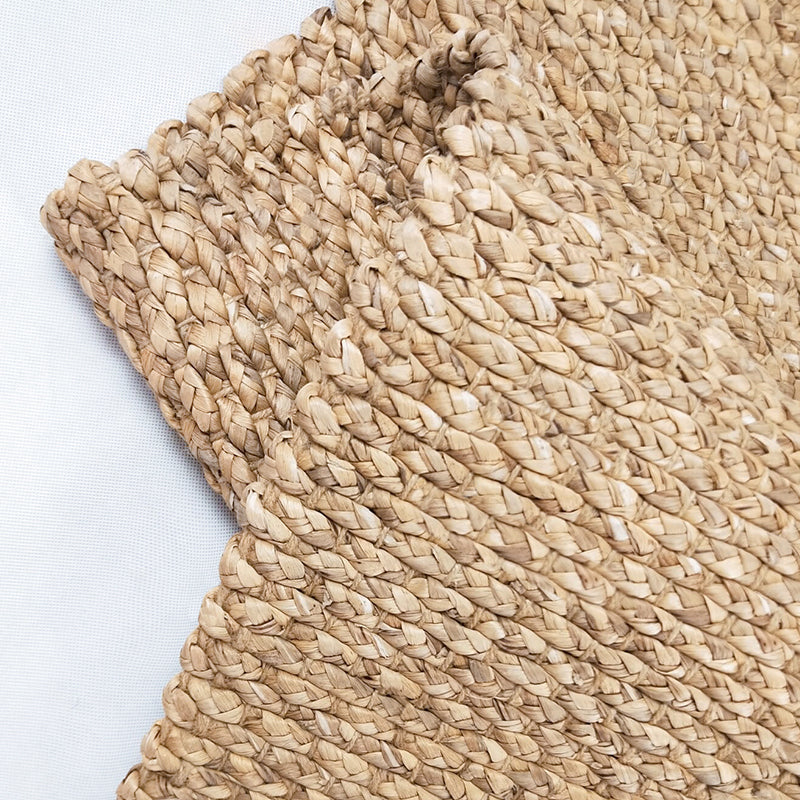 BowLift | Brown simple rug jute rural rug washable non-slip pet-friendly rug for the living room