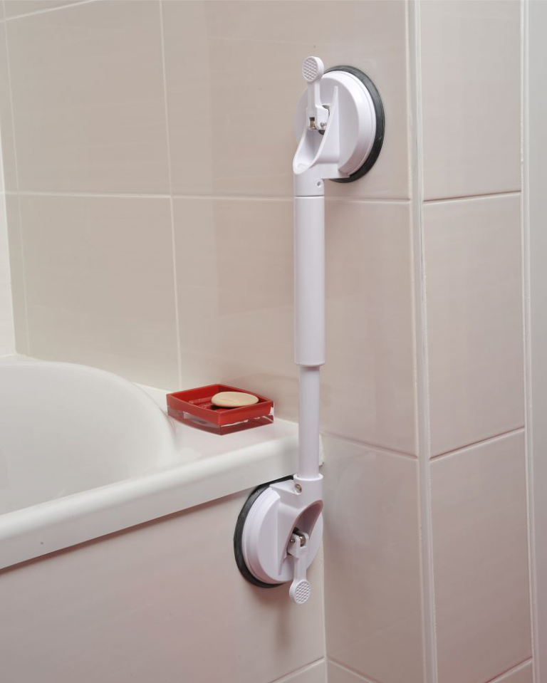 BowLift | Adjustable Suction Bathroom Safety Handle – No Drill