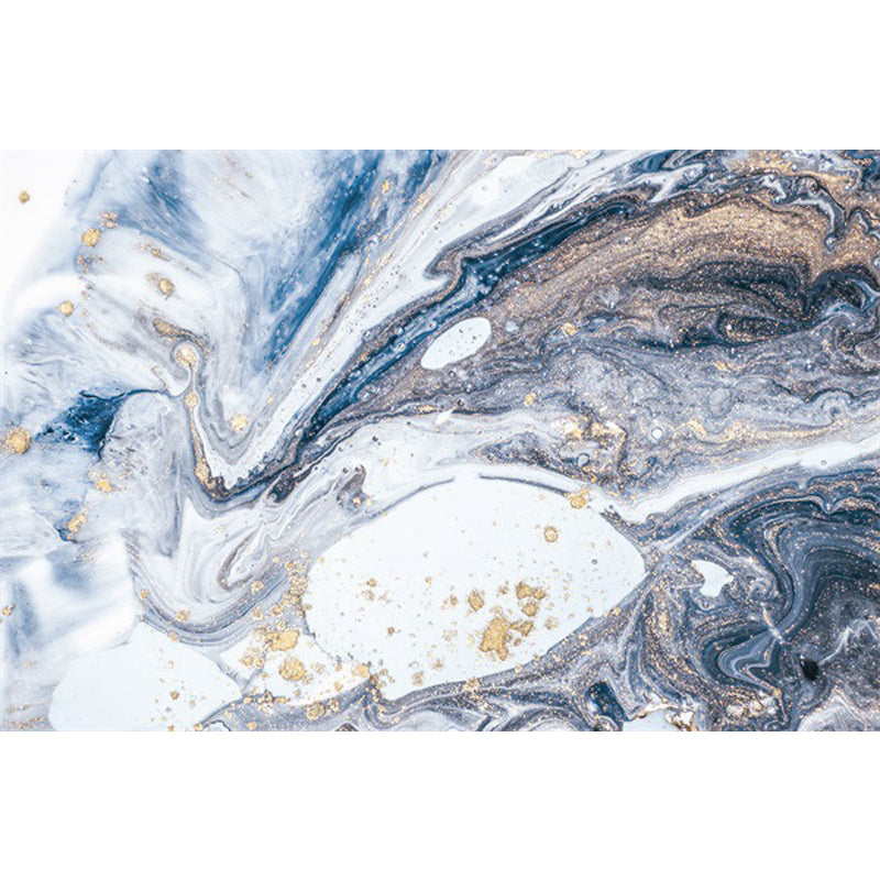 BowLift | Blue Novelty Carpet Polyester Abstract Carpet Pet Friendly Washable Non-Slip Carpet for the Living Room