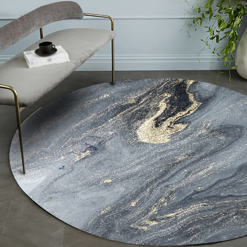 BowLift | Gray abstract carpet Polyester Modernism carpet washable non-slip backing carpet for decoration