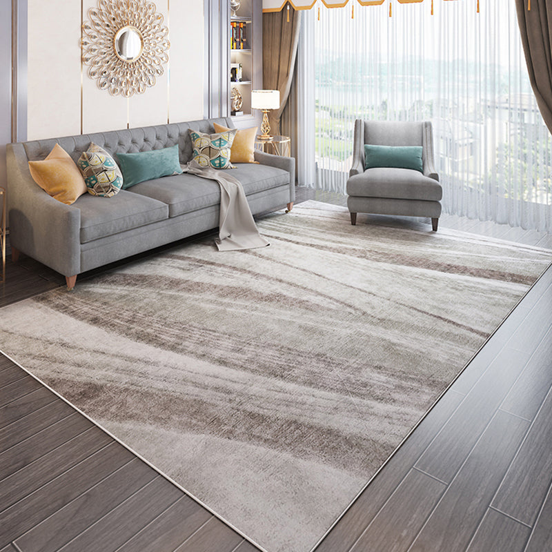 BowLift | Funky Abstract Rug Multicolored Industrial Carpet Polyester Machine Washable Non-Slip Pet-Friendly Rug for Living Room