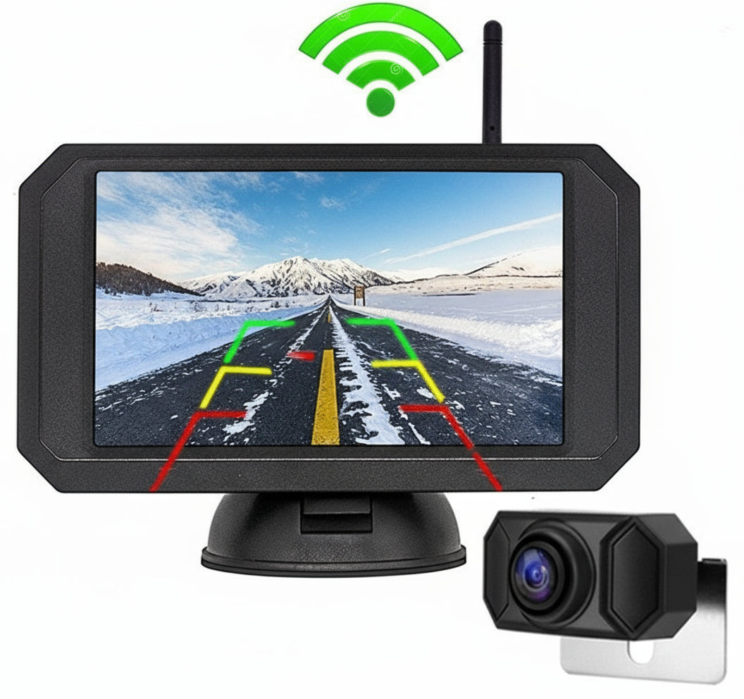 BowLift | Wireless Rear View Camera with 5" or 7" Monitor – 20m Night Vision & Waterproof Reversing System for Car, Van & Camper