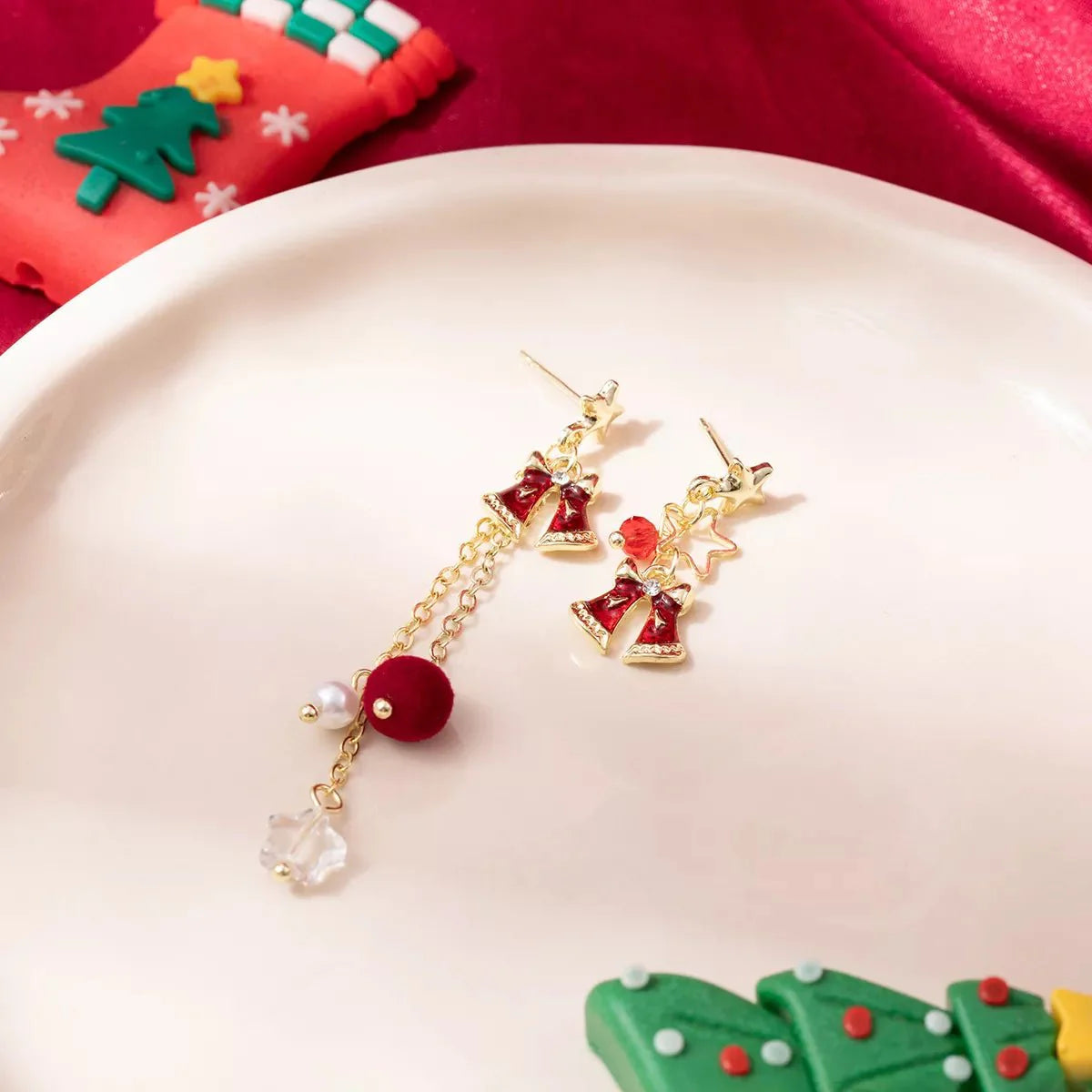 BowLift | 18K Gold-Plated Christmas Bell Earrings