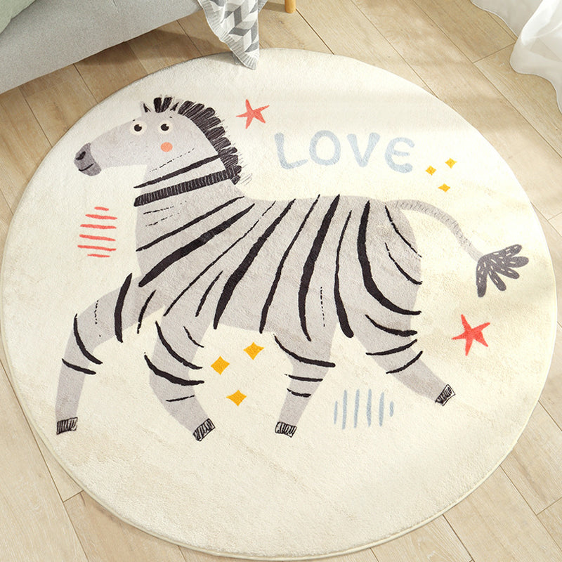 BowLift | Shady Animal Indoor Rug Soft Color Cartoon Rug Polypropylene Machine Washable Rug for the Children's Room