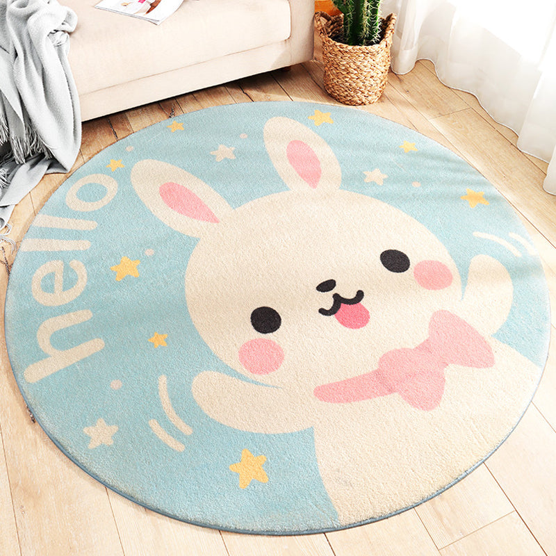 BowLift | Shady Pet Indoor Carpet Pastel Cartoon Carpet Polypropylene Washable Stain Resistant Non-Slip Rug for the Nursery