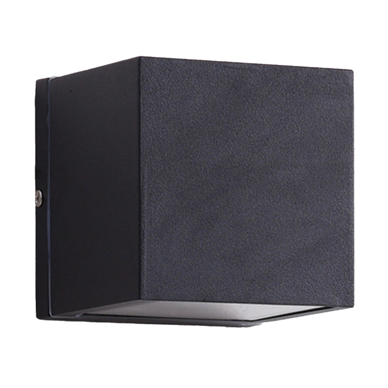 BowLift | Aluminium Block Wall Sconce Lighting Simple 1/2-Light Black Small/Big LED Surface Mount Lighting for Hallway