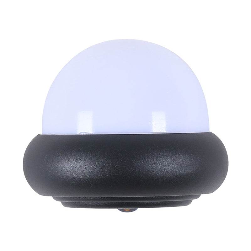 BowLift | Plastic Ball Flush Wall Lamp Contemporary 1/2-Light Black Wall Lighting for Patio