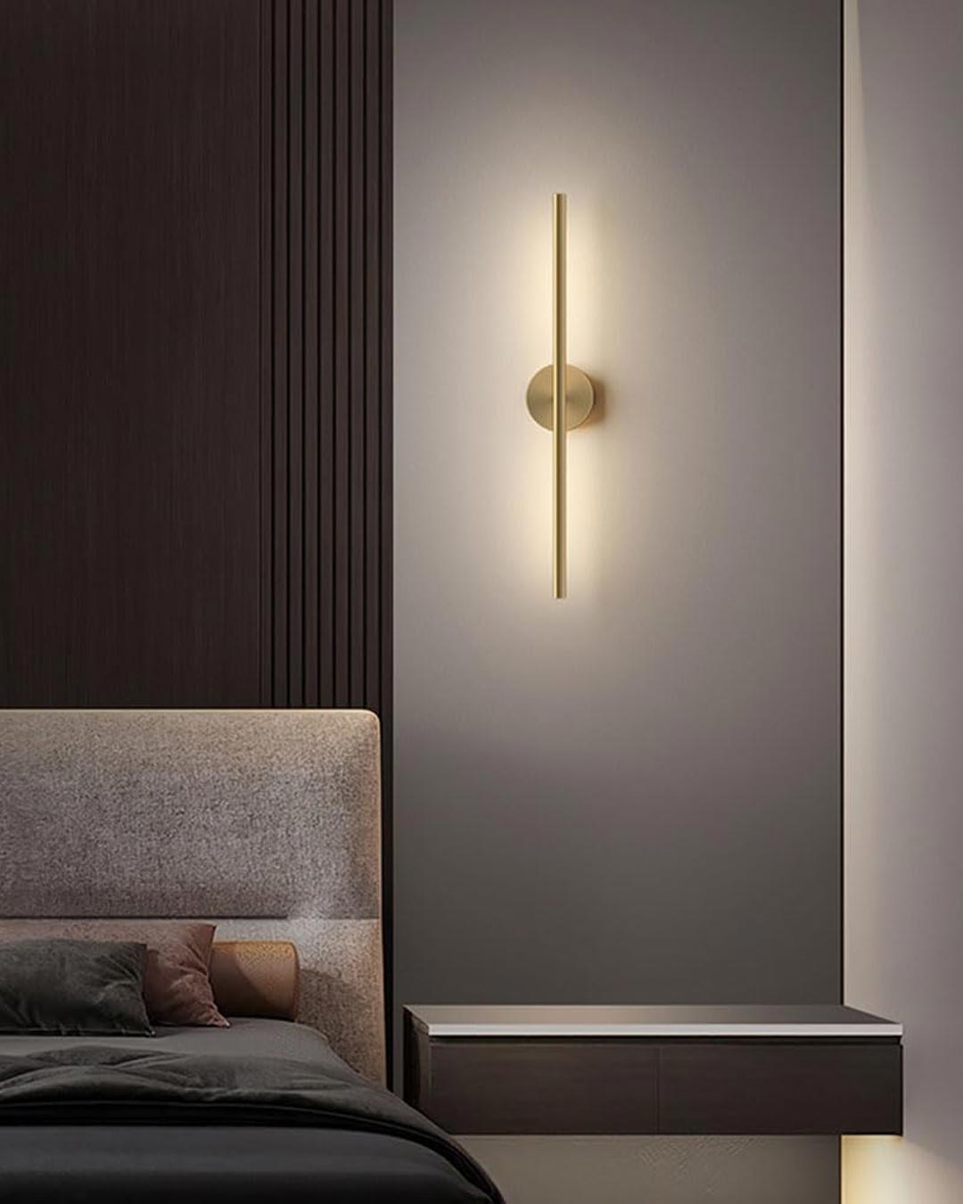 BowLift | Modern Linear LED Wall Lamp - Gold