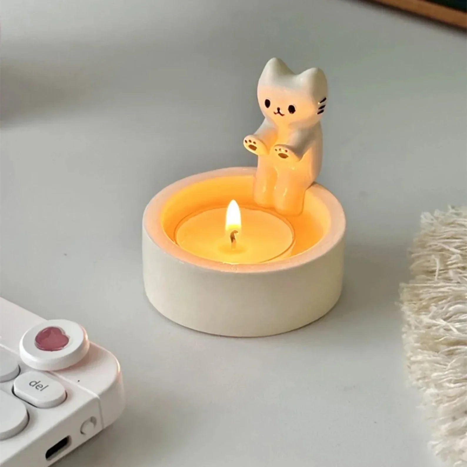 BowLift | Cute Cat Candle Holder