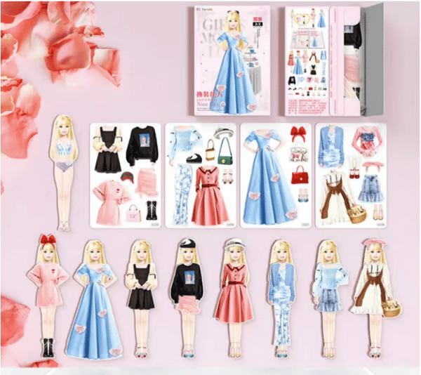 BowLift | Magnetic Dress-Up Doll Set – Creative Toy for Children to Promote Color Knowledge