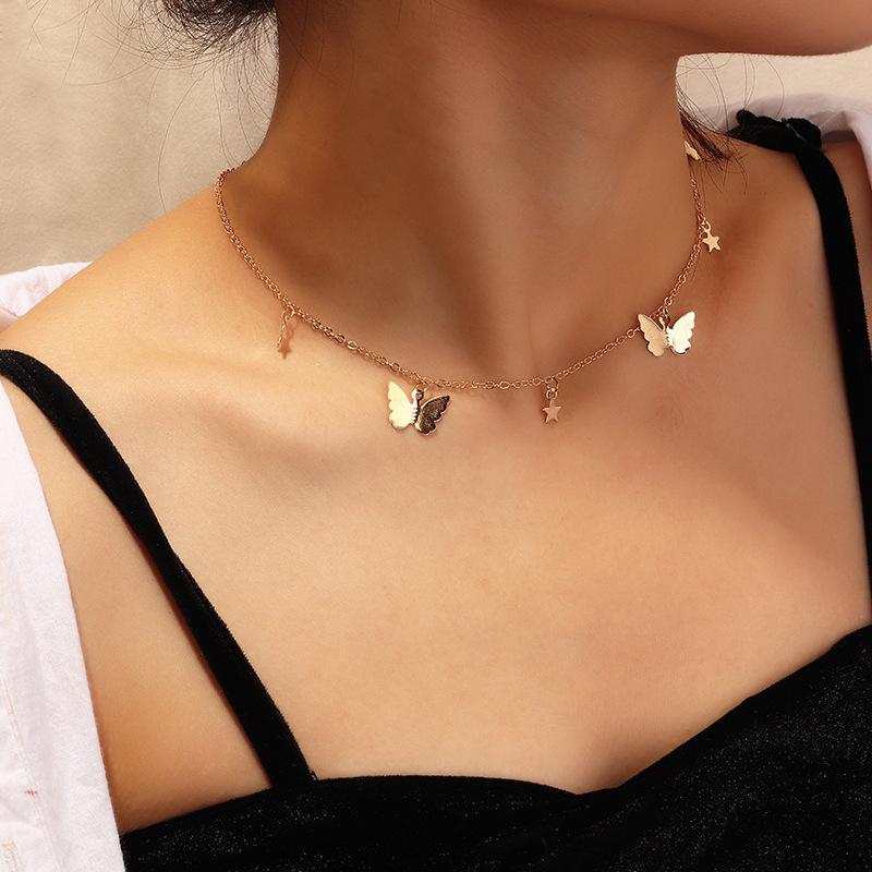BowLift | Butterfly and Star Pendant Necklace