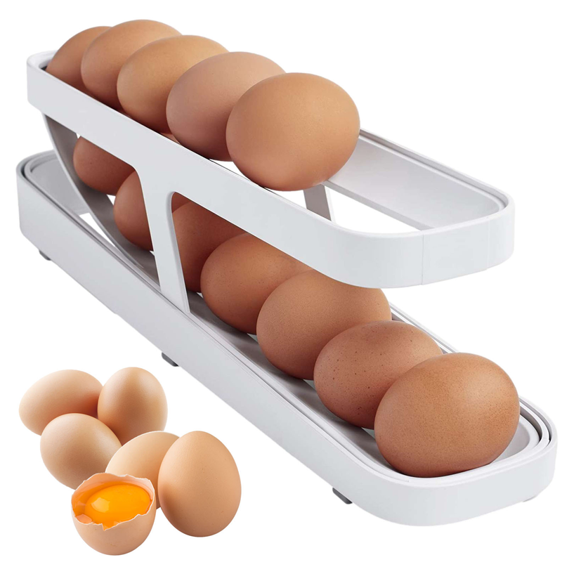 BowLift | Automatic Scrolling Egg Rack Holder Storage Box