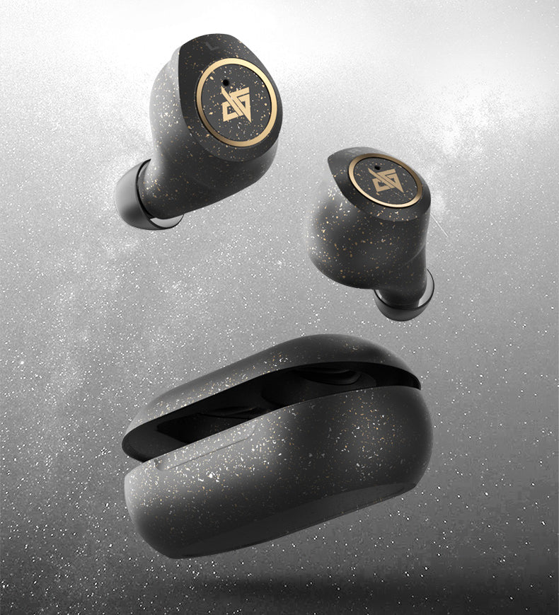 BowLift | Bluetooth 5.0 Wireless Headset with Touch Control, Noise Reduction, Fast Connection, HiFi Sound Quality, & IPX5 Waterproof, for Home, Office & School (Starry Black)