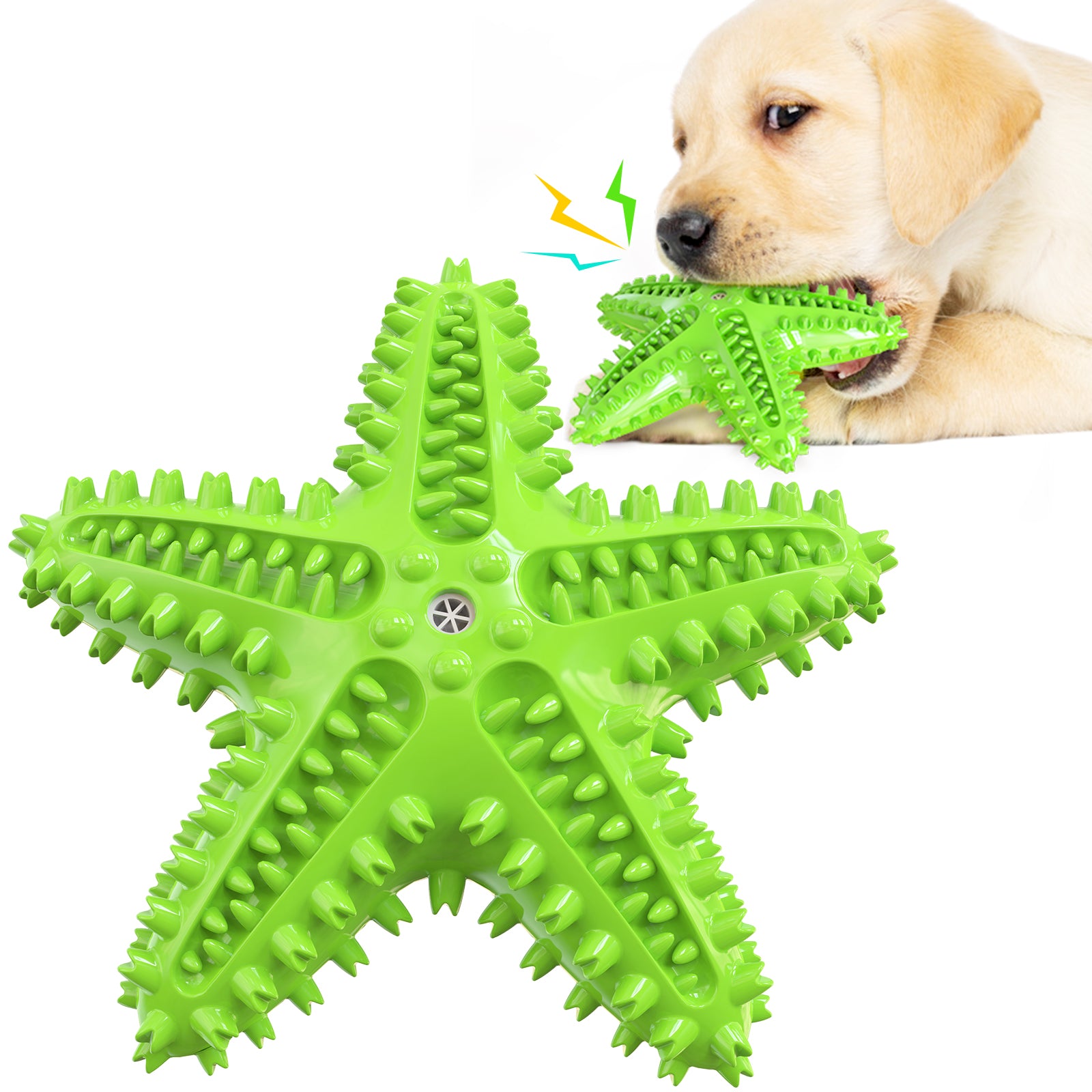 Starfish Dog Toothbrush Chew Toy for Dental Care