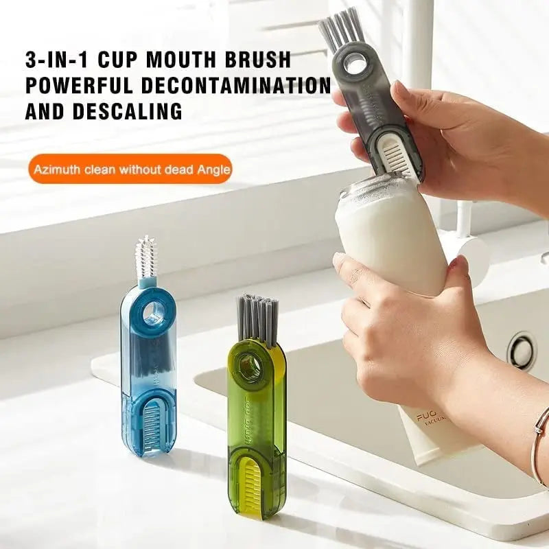 BowLift | 3-in-1 Multifunctional Cleaning Brush – For Bottles, Lids & Hard-to-Reach Places
