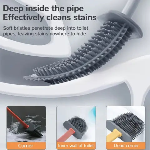 BowLift | Hygienic Silicone Toilet Brush – Deep Cleaning without Scratches