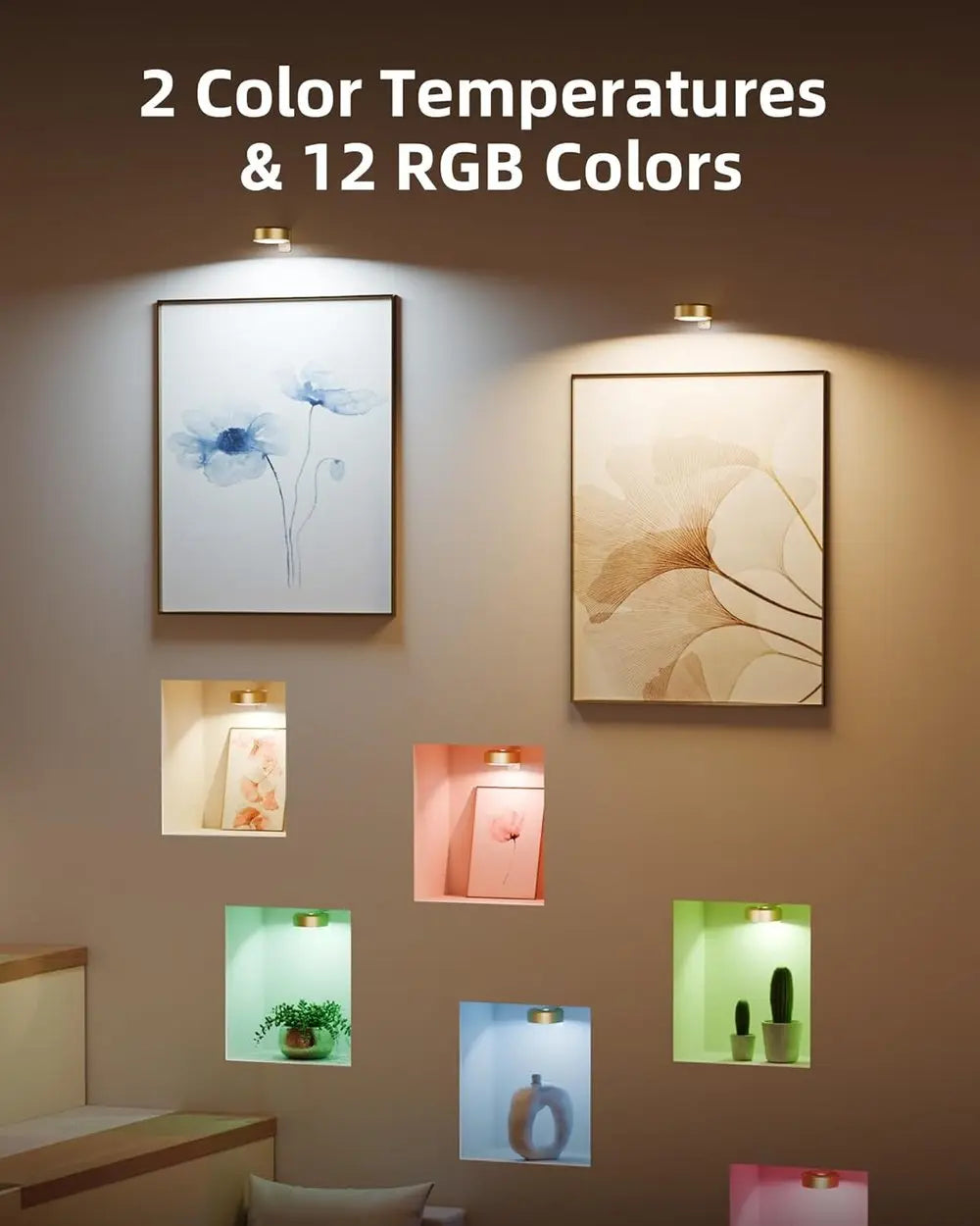 BowLift | Magnetic LED Picture Light – Cordless, Dimmable & Rechargeable