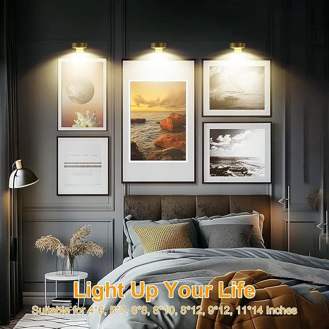 BowLift | Magnetic LED Picture Light – Cordless, Dimmable & Rechargeable