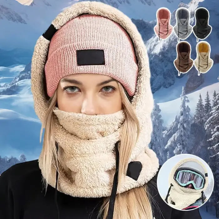BowLift | Windproof Sherpa Hooded Ski Mask for Ultimate Cold PRedection