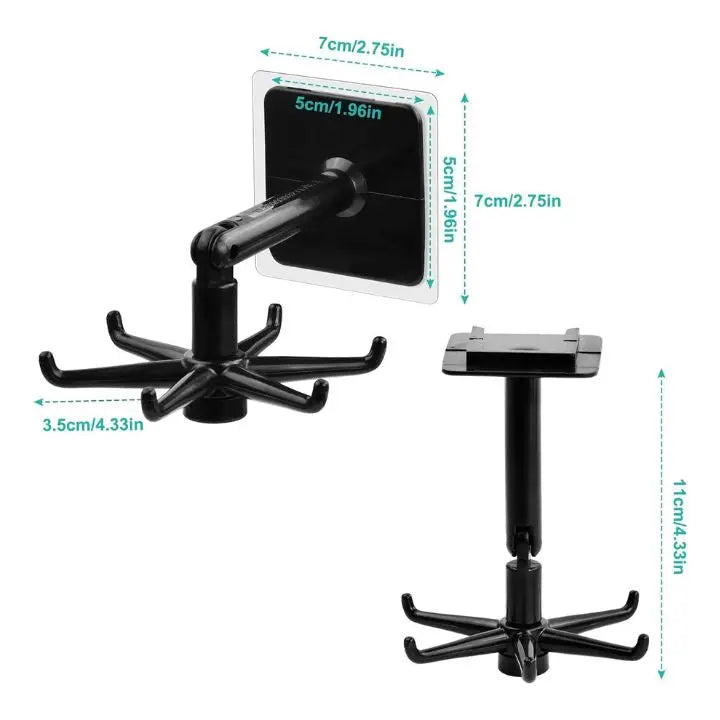 BowLift | 360° Redating Folding Hook – Space-saving & Self-adhesive
