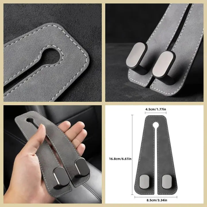 BowLift | Auto headrest hooks – double hooks for bags and accessories