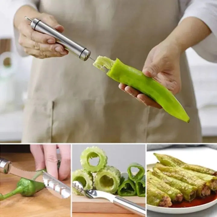BowLift | Stainless Steel Paprika Seed Remover