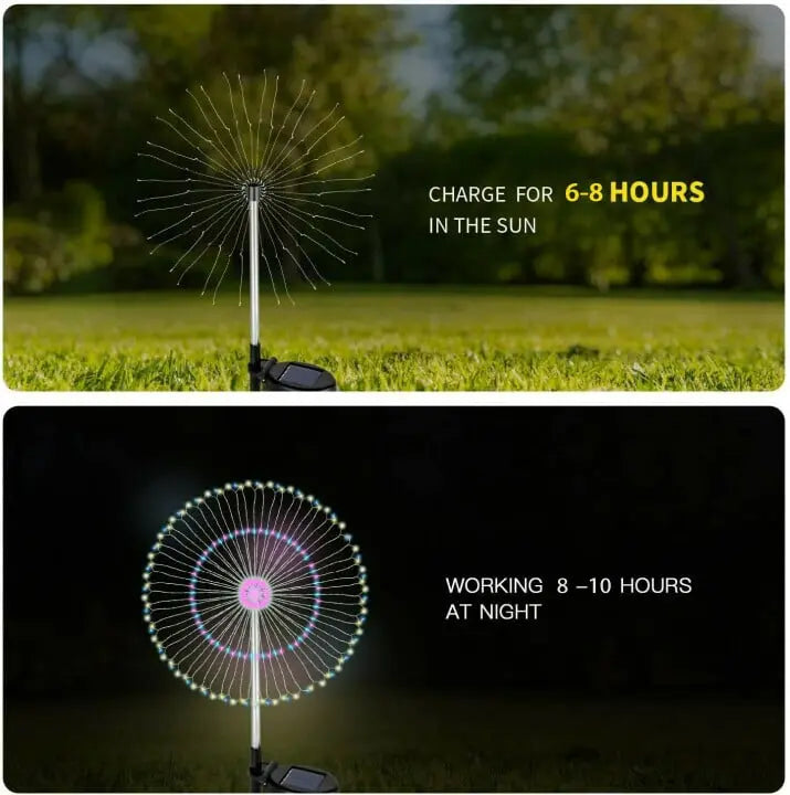 BowLift | Waterproof Solar Garden Fireworks Lamp