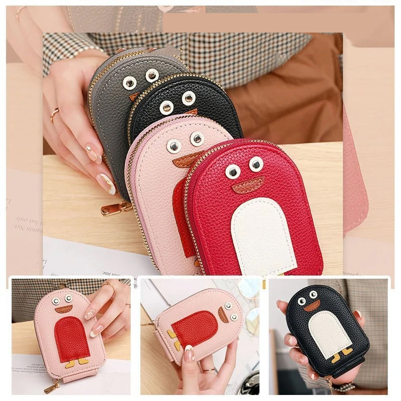 BowLift | Cute Penguins PU Credit Card Coin Purse