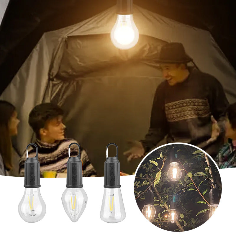 BowLift | New Outdoor Camping Hanging Type-C Charging Retro Light Bulb